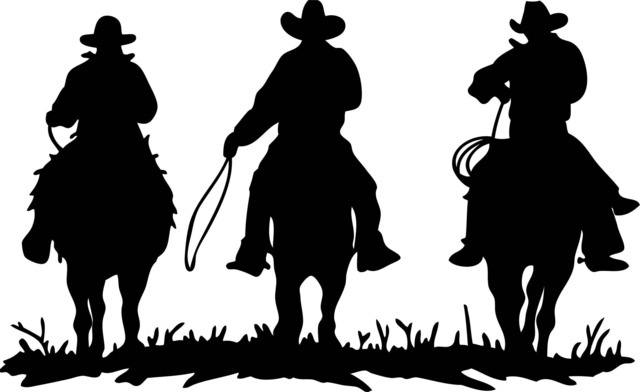 Cowboy Horse Riders Printable Wall Art