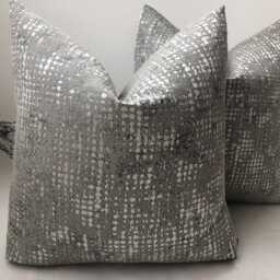 style No. 61 - Luxury Charcoal Grey Textured Pillow, Personalised Cushion Cover For Sofa Or Bed Handcrafted By The Couture - thumbnail 3