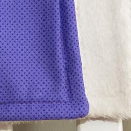 Baby Girl Blanket, Purple Baby Blanket, Monogram Toddler Feather Blanket - thumbnail 2