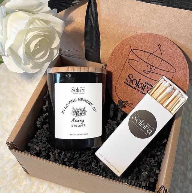 Tribute Candle For A Special Person, Personalized Memorial Gift in Memory Of Loved One, Comforting Sympathy Remembrance Funeral - image 1