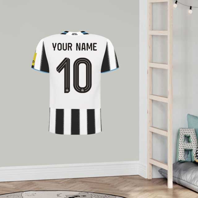 Newcastle United Football Club - Personalised 25-26 Shirt Wall Sticker - image 1