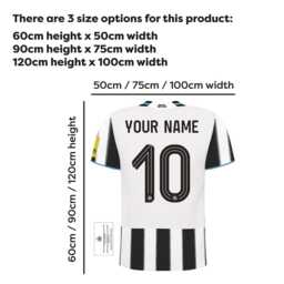 Newcastle United Football Club - Personalised 25-26 Shirt Wall Sticker - thumbnail 2