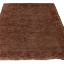 4x6 Purple & Rose Turkish Overdyed Rug - thumbnail 3