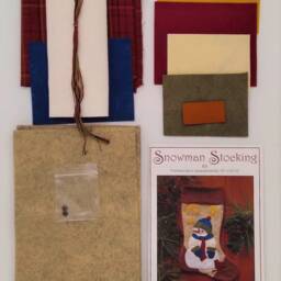 "Snowman Stocking Kit - Wool Felt Christmas Diy Instructions & Materials Included 10"" X 15 1/2" - thumbnail 2