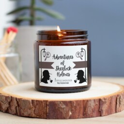 Sherlock Holmes Soy Candle Bookish Gift For Literary Lovers - thumbnail 1