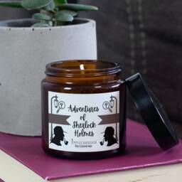 Sherlock Holmes Soy Candle Bookish Gift For Literary Lovers - thumbnail 2