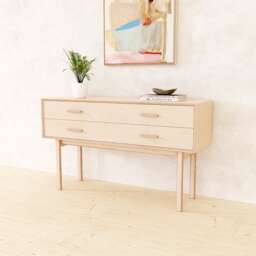 Wooden Console Table With Storage Drawers, Entryway Organiser, Hallway, Sideboard Cabinet, Handmade Bespoke Birch Plywood, Chest Of Drawers - thumbnail 1