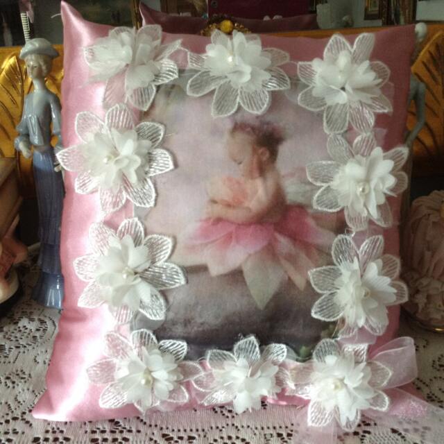 10 X 9 Pillow With Image Of Little Fairy Baby