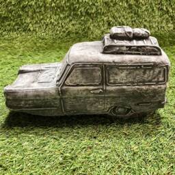 Three Wheel Car Classic Reliant Robin Concrete Garden Ornament Lawn Sculpture Frost Protected - thumbnail 3