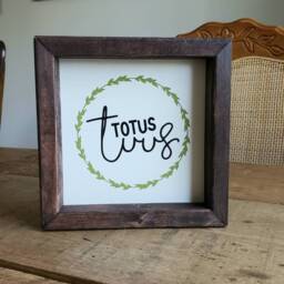 Made To Order. Totus Tuus. Wall Decor. Religious Farmhouse Style. Wooden Sign. Easter Gift. Saint John Paul Ii. Mary. Gifts Under 25 - thumbnail 2