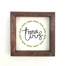 Made To Order. Totus Tuus. Wall Decor. Religious Farmhouse Style. Wooden Sign. Easter Gift. Saint John Paul Ii. Mary. Gifts Under 25 - thumbnail 1