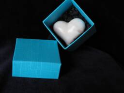 Pink Heart Made Of Soapstone in A Decorative Box