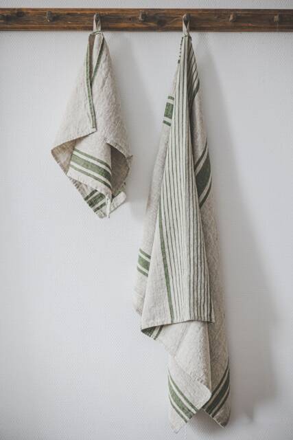 French Style Linen Towels, Thick Towels in Various Colors, Farmhouse Natural Hand Sauna Towels - image 1