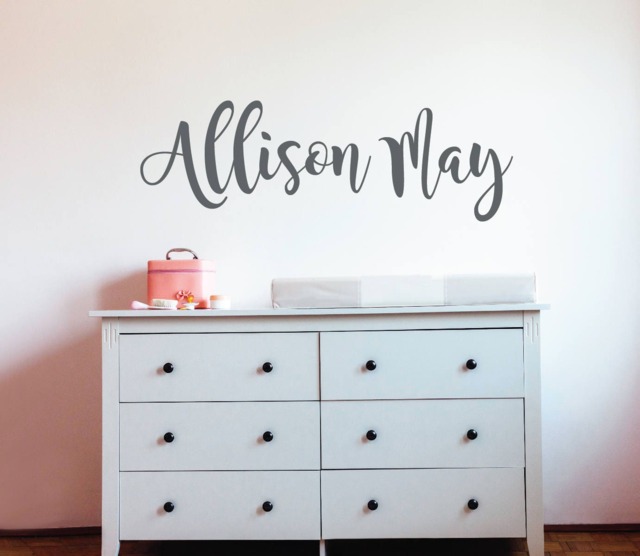 Nursery Wall Decal, Baby Name Decals, Girls Personalized Decor, Decals Rb103 - image 1
