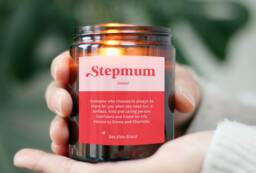 Mother's Day Gift For Stepmum - Christmas Birthday Bonus Mum Stepmother Personalized Candle - thumbnail 1