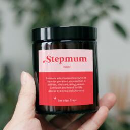 Mother's Day Gift For Stepmum - Christmas Birthday Bonus Mum Stepmother Personalized Candle - thumbnail 2