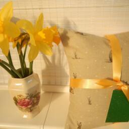 Hare Print Cotton Cushion Cover, 12 Or 16 Inch Square - thumbnail 3