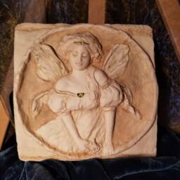 "Faerie Sculpture Plaque - ""Peridot Faerie" - thumbnail 3