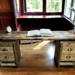 Pedestal Office Desk With Under Cupboards, Storage Unit - The Bruntsfield - thumbnail 2