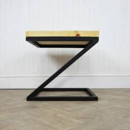 Z Floating Side Coffee Table - Welded Box Steel Customisable - thumbnail 3