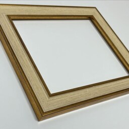 Scandi Cream & Gold Picture Frame With Light Grey Mount - thumbnail 3