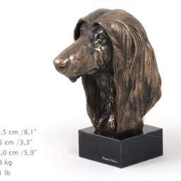 Afghan Hound, Dog Marble Statue, Limited Edition, Artdog. Made Of Cold Cast Bronze. Perfect Gift. Limited Edition - thumbnail 4