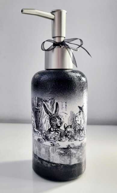 Alice in Wonderland Soap Dispenser Mad Hatter Tea Party Decor - image 1