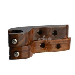 Handmade Wooden Curtain Rod Brackets & Finials For Curtains - Window Curtain, Holder, Holder Pack Of 4 Pcs. Artisans Craft - thumbnail 4