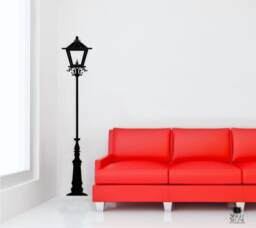 Street Lamp Wall Decal Light Lantern - Vinyl Stickers Art Home Decor - thumbnail 1