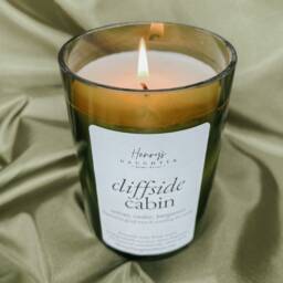 Cliffside Cabin Wine Bottle Candle - Vetiver & Bergamot - thumbnail 2