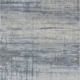 Navy Silver Grey Sketch Shimmer Sheen Effect Modern Rug Silky Soft Chic Design Area Mat - thumbnail 2