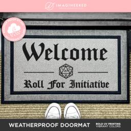 Roll For Initiative Outdoor Mat - Gaming Doormat Dungeons & Dragons Dnd Custom Welcome Washable Rug - thumbnail 1
