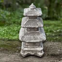 Massive Pagoda Sculpture Concrete Lantern Statue Outdoor Japanese Decor Handmade Art Zen Garden Ornament Pagoda Lover Gift - thumbnail 2
