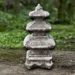 Massive Pagoda Sculpture Concrete Lantern Statue Outdoor Japanese Decor Handmade Art Zen Garden Ornament Pagoda Lover Gift - thumbnail 4