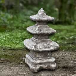 Massive Pagoda Sculpture Concrete Lantern Statue Outdoor Japanese Decor Handmade Art Zen Garden Ornament Pagoda Lover Gift - thumbnail 3