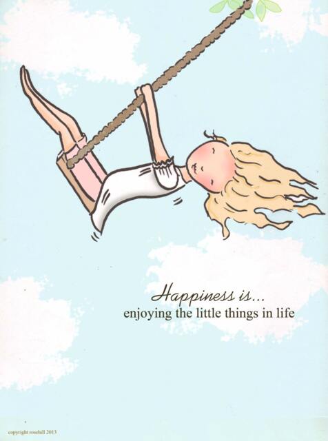 Girl On Swing Art Print, Inspirational Quote For Girls Room