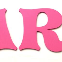 Fuchsia Pink Wood Wall Letters, Hanging Baby Name Sign, Girls Room Decor, Shower Fairytale Nursery - thumbnail 2
