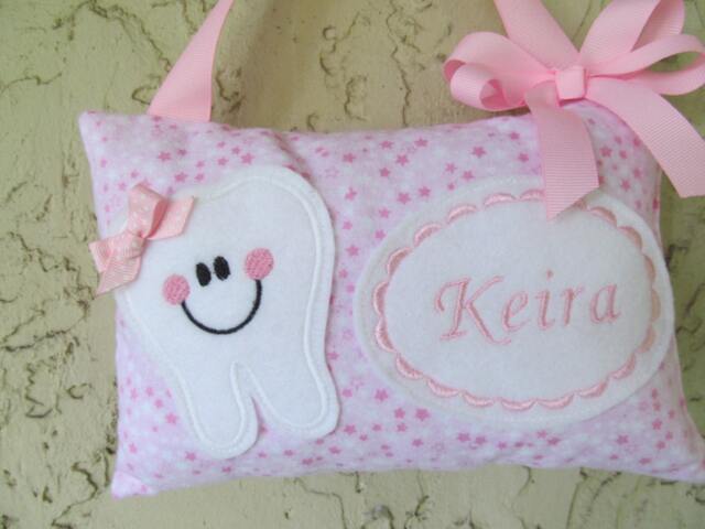 Personalized Tooth Fairy Pillow, Children's Keepsake, Custom Holder, Kids Gift, Gift