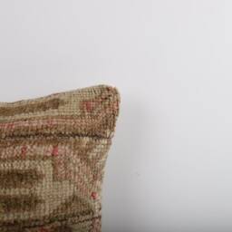 Vintage Turkish Kilim Pillow Cover 16'' Wool Throw - thumbnail 3