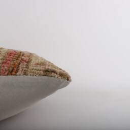 Vintage Turkish Kilim Pillow Cover 16'' Wool Throw - thumbnail 4