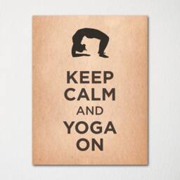 Keep Calm & Yoga On - Fine Art Print Choice Of Color Purchase 3 Receive 1 Free - thumbnail 2