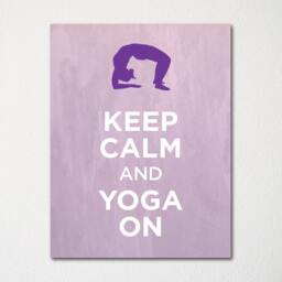 Keep Calm & Yoga On - Fine Art Print Choice Of Color Purchase 3 Receive 1 Free - thumbnail 1