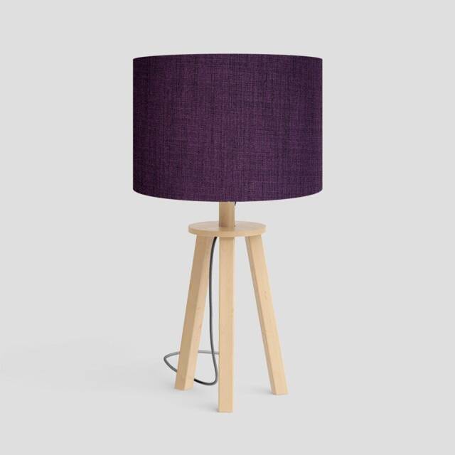 Handmade Drum Lampshade Linoso Petunia Fabric, Table/Floor/Ceiling