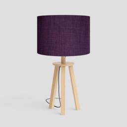 Handmade Drum Lampshade Linoso Petunia Fabric, Table/Floor/Ceiling