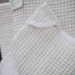 Linen Waffle Bath Towels/Soft Body Towels in Various Sizes & Colors Highly Absorbent Hypoallergenic European Flax - thumbnail 3