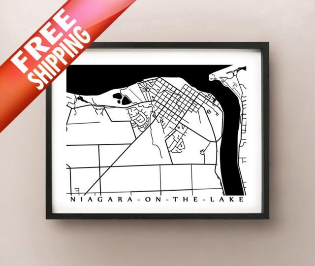 Niagara On The Lake Map - Canada Wall Art - image 1