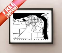 Niagara On The Lake Map - Canada Wall Art - thumbnail 1