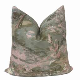Thibaut Lincoln Toile Heritage Collection Blush Blue Cushion Cover Pillow Double Sided - thumbnail 2