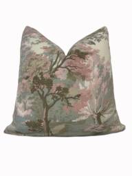 Thibaut Lincoln Toile Heritage Collection Blush Blue Cushion Cover Pillow Double Sided - thumbnail 1