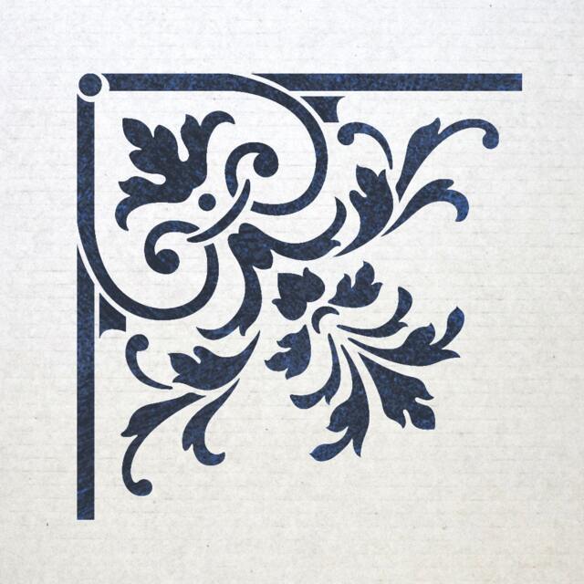 Corner Stencil Reusable Template 025 For Wall Diy Decor - image 1